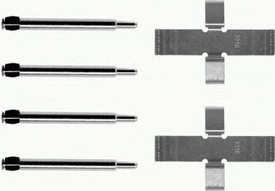 HELLA PAGID 8dz355203441 -  Комплектующие, колодки дискового тормоза